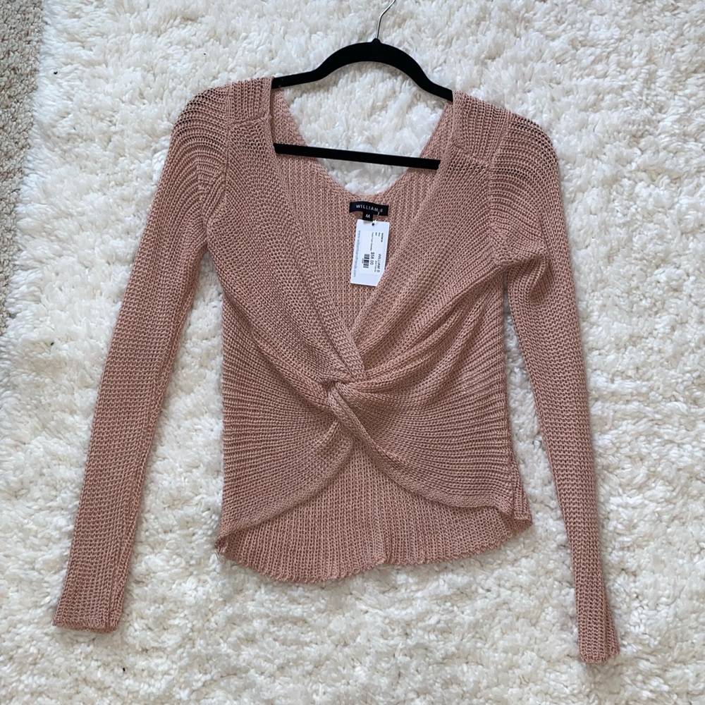 NEW William B Crop Sweater